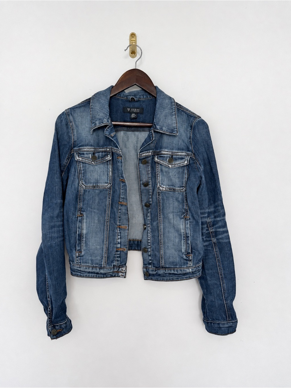 Guess Women's Medium Blue Denim Jean Jacket